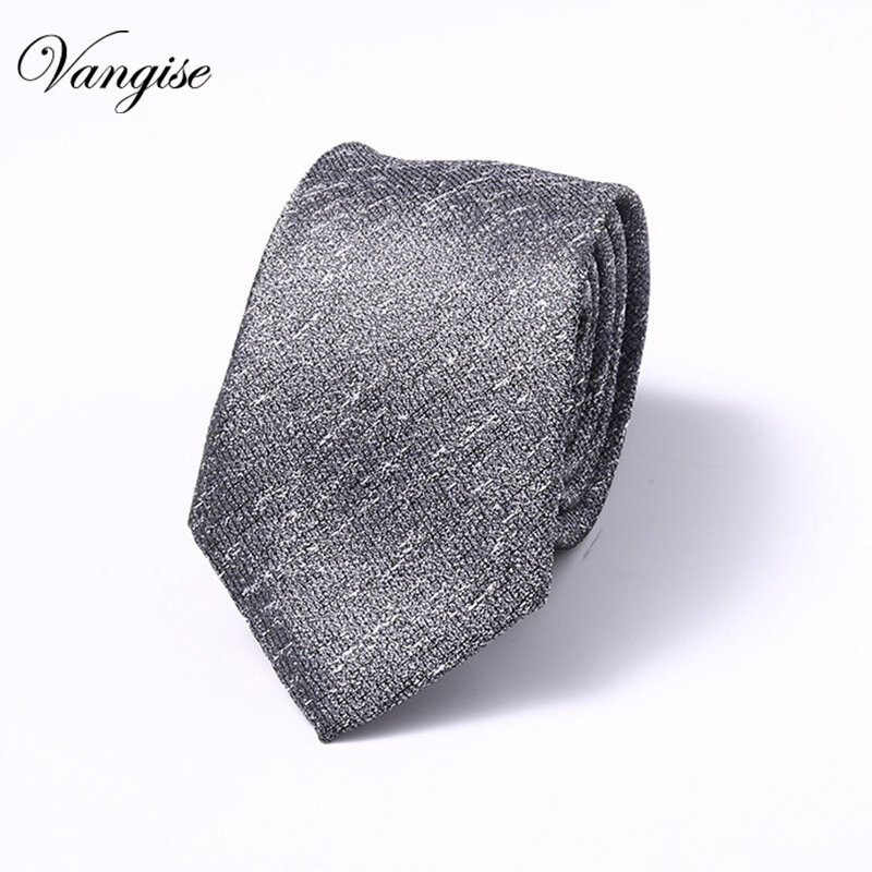 Mens Necktie Fashion Classic Checked  6CM Skinny Tie Crossed JACQUARD WOVEN Neckties Wedding Party Business Casual Men Neck Ties