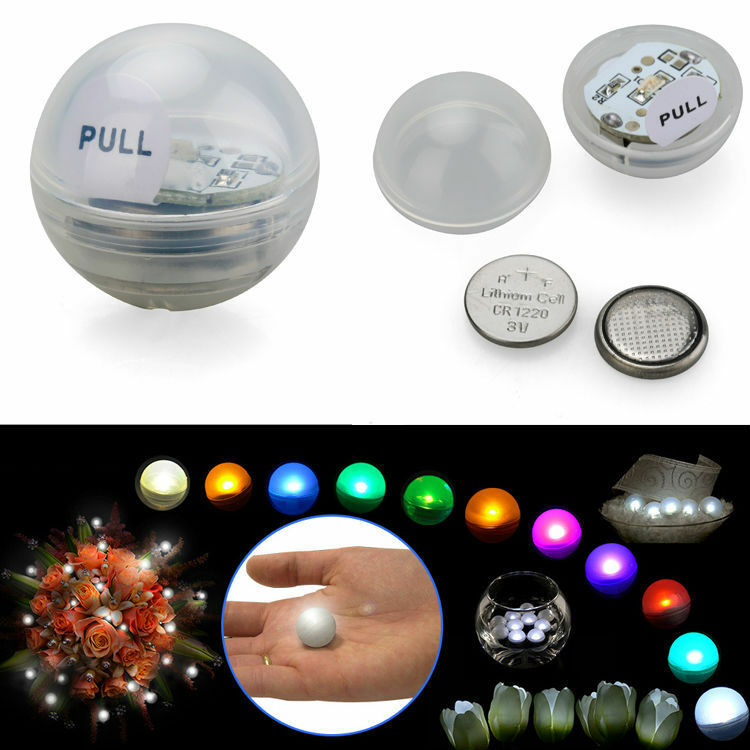 Mini luces LED de hadas con batería, 48 piezas, perlas flotantes, baya, para decoración de boda, mesa, fiesta