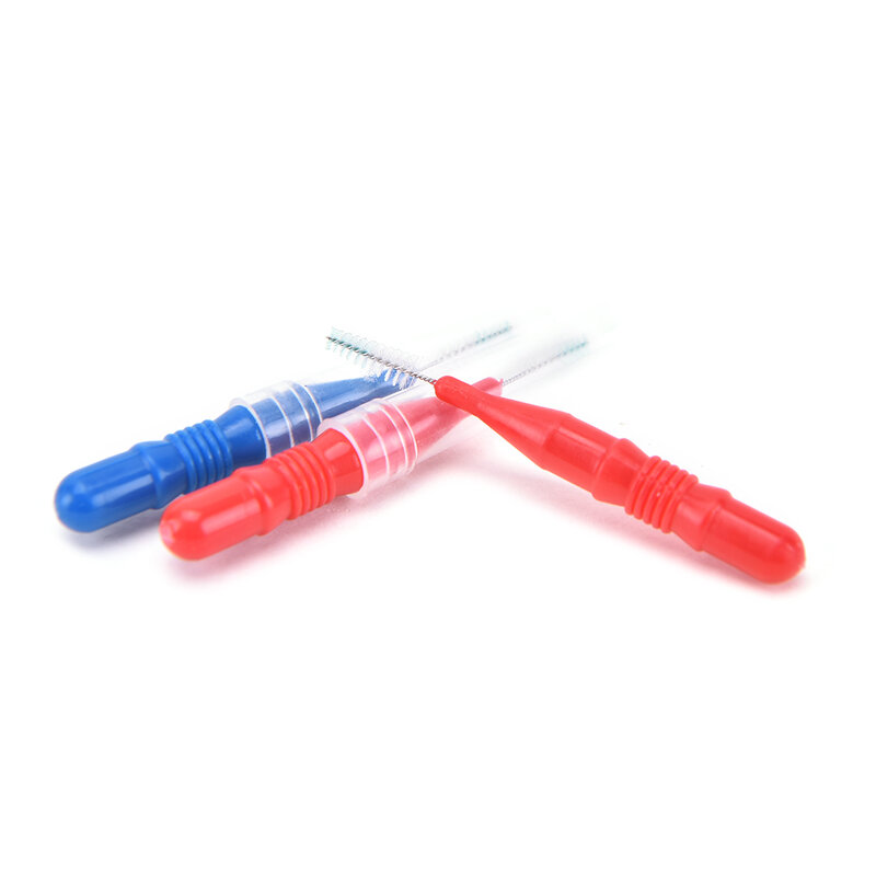 Soft Floss Toothpick com Plastic Interdental Brush Head, Flossing Toothpick, Higiene Dental, Limpeza Dental, 30-50Pcs por lote