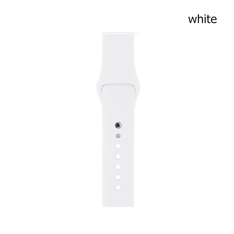 Klasyczne sportowe silikonowy pasek do zegarka Apple Watch Series 5 4 3 2 miękka wymiana pasek do zegarka Iwatch 38 42MM zespół 40 44MM bransoletka