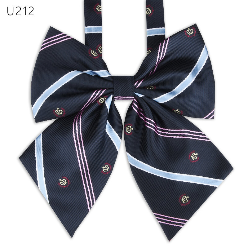 Jk gravata borboleta com listras, uniforme de borboleta, gravata japonesa, para meninas, estudantes, preppy, chique, livre de amarrar