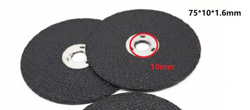 10 pz 75 * ID10 * T1.2mm disco da taglio in resina disco da taglio 3 "dischi da taglio per utensile rotante smerigliatrice angolare taglio metallo acciaio inossidabile