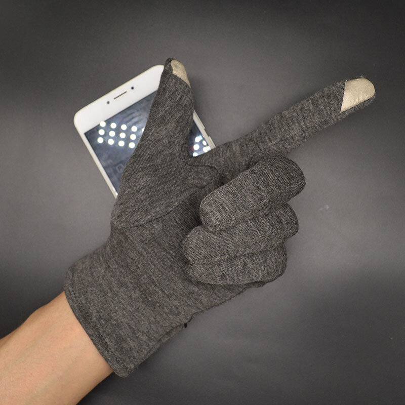 Guantes cálidos de invierno para mujer, manoplas cálidas con pantalla táctil, dedos completos, guantes de conducción para exteriores