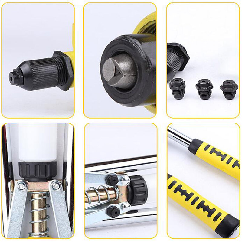 Manual Rivet Nut Gun Riveting Tool Cordless Riveting Drill Adaptor Insert Nut Tool Riveting Drill Adapter