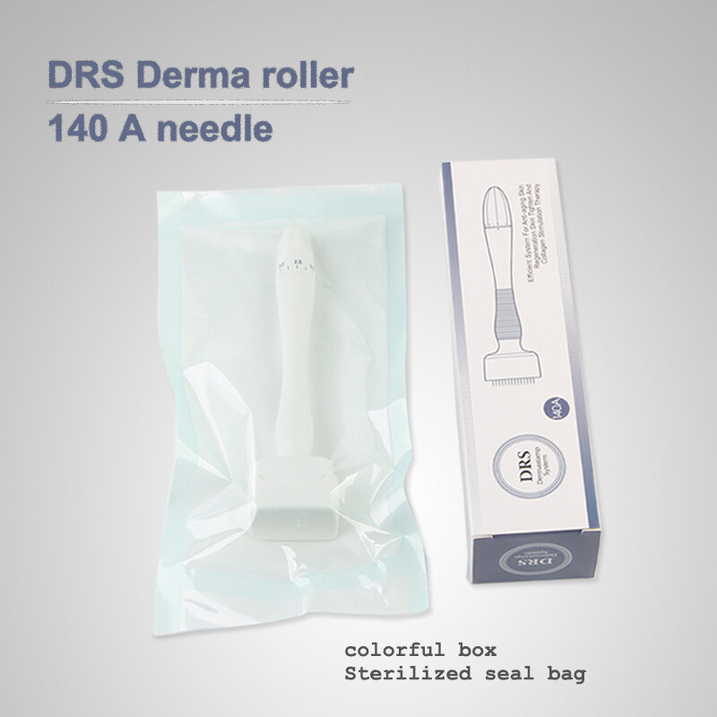 DRS 140 A Derma Stamp Регулируемая длина иглы микроиглы настоящая игла уход за кожей для бороды рост кожи головы волосы для роста акне шрамов DRS 140 A Derma Stamp Adjustable Needle Length
