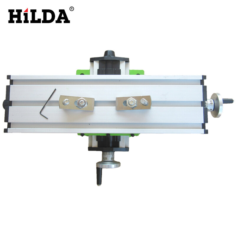 HILDA Miniature Precision Multifunction Milling Machine Bench Drill Vise Fixture Worktable X Y-axis Adjustment Coordinate Table