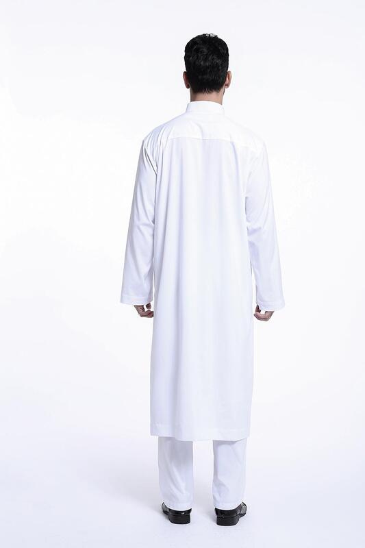 カフタン男性サウジアラビアイスラム教徒ドレス 2 個アバヤセット Thoub トーブフォーマルドレス Dishdasha Jubah カフタンイスラム服中東