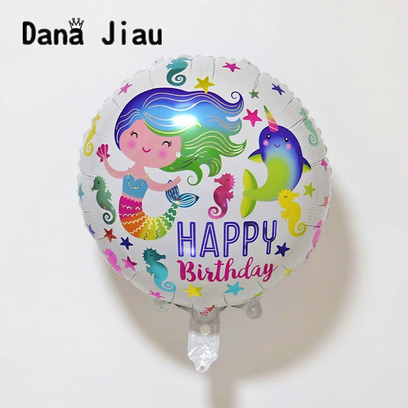 18 Inch happy birthday foil Balloons sweet fruit crown Party Decoration Balloon holiday Aluminum Inflatable Foil Ball kids toy
