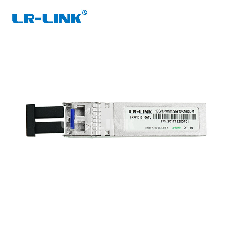 接続されたトランシーバーモジュール1310-10atl,10GB,LR-LINK nm,smfファイバー,1310,10km互換