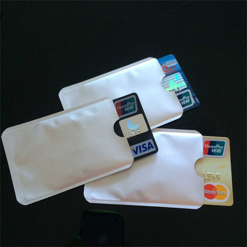 10 teile/satz RFID Geschirmt Hülse Karte Blockieren 13,56 mhz IC karte Schutz NFC sicherheit karte zu verhindern unerlaubten scannen