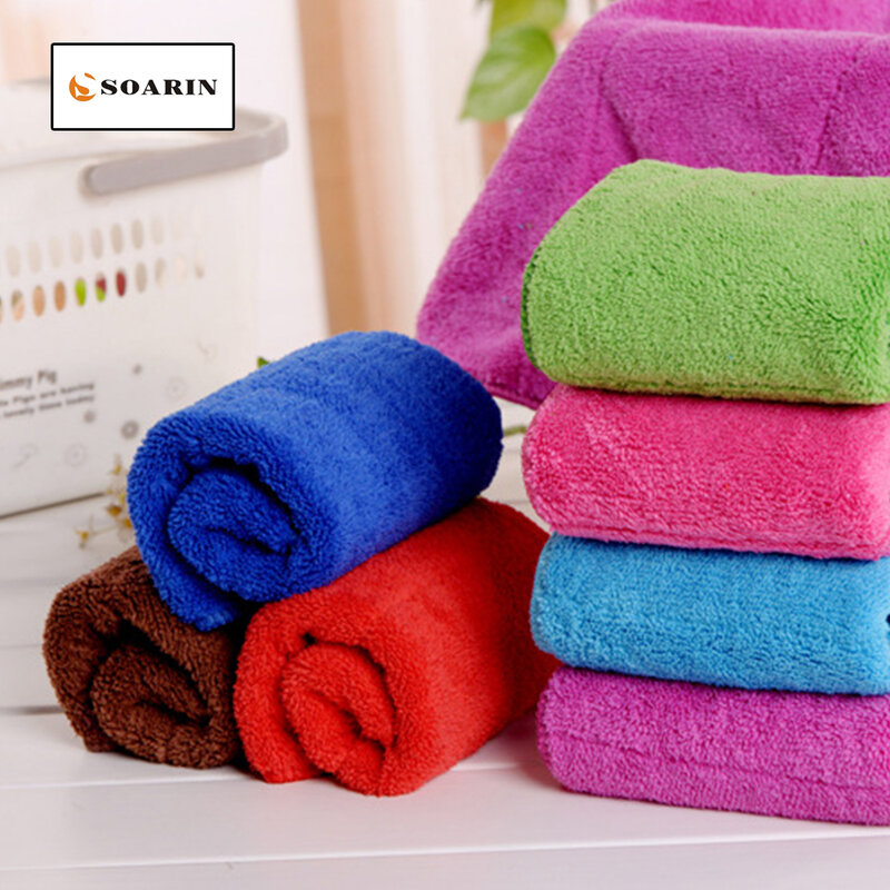 SOARIN Solid Quick Dry Face Towel Strandlaken Toalhas De Rosto 30x40cm Mini Towel Absorvente Dish Cloth And Towels Handdoek