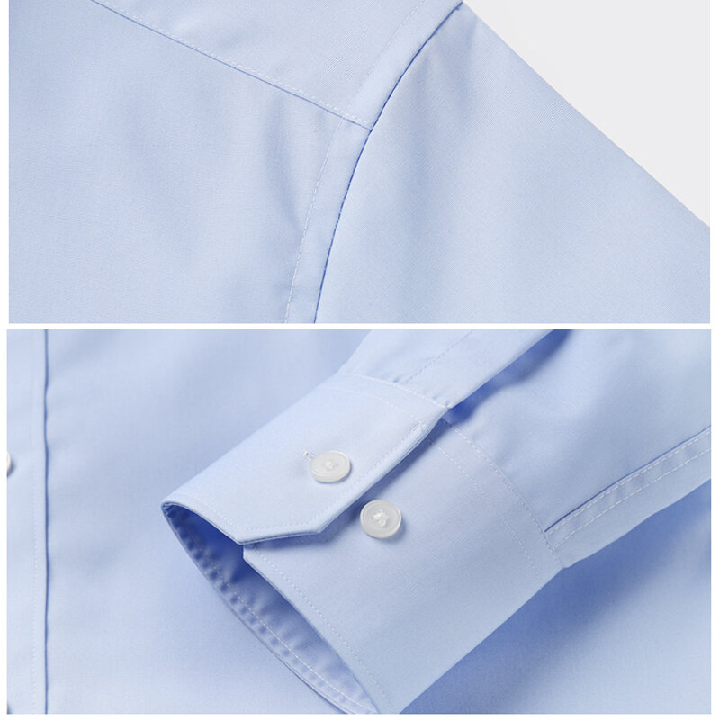 Dudalinas chemises décontracté Sergio K robe Chemise décontracté à manches longues Camisa Masculina Social Chemise Homme sans poche
