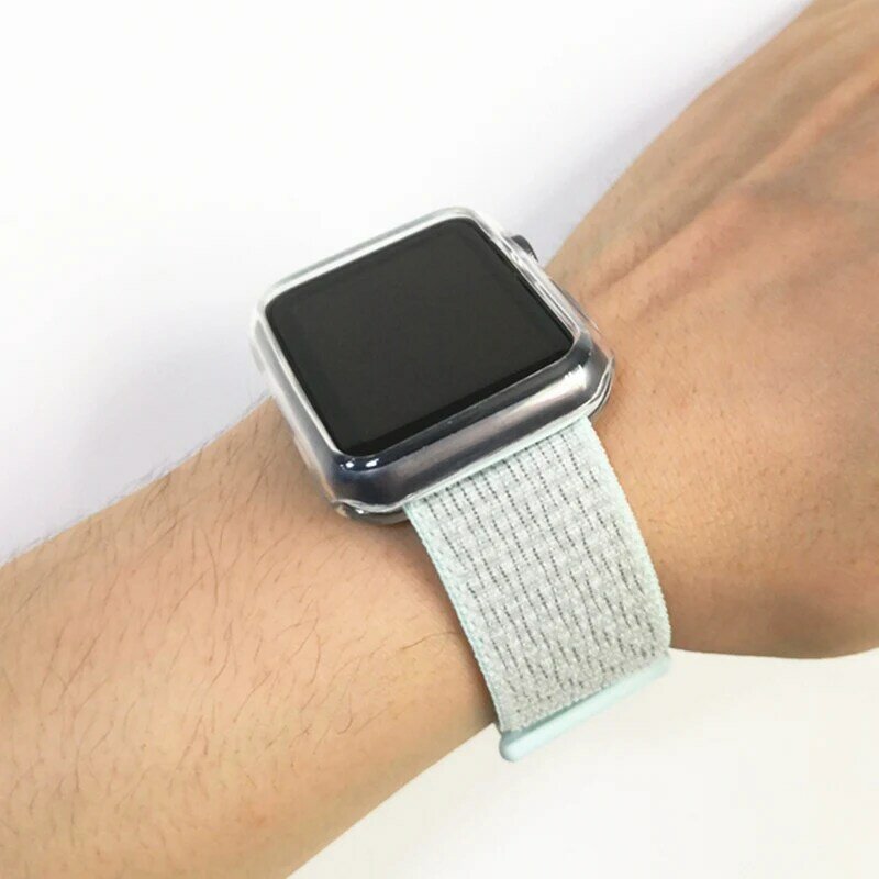 Нейлоновый спортивный ремешок для Apple Watch, ремешок для замены, 5/4, 40, 44 мм, в полоску, мягкий, дышащий, для iwatch 5, 4, 3, 38, 42 мм