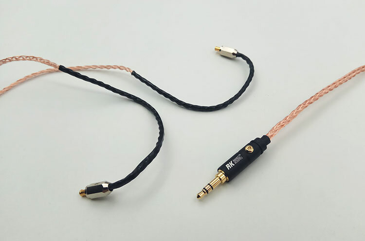 Cable de auriculares para manualidades, 8 partes, 7N, cable de cobre de cristal individual IM50 se535 HD598 0,78 MM 0,75 MM pin