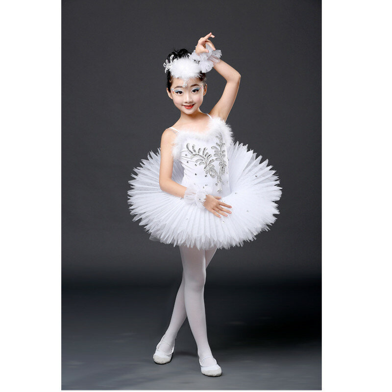 Disfraz De Tutú De Ballet Profesional Para Niñas, Vestido De