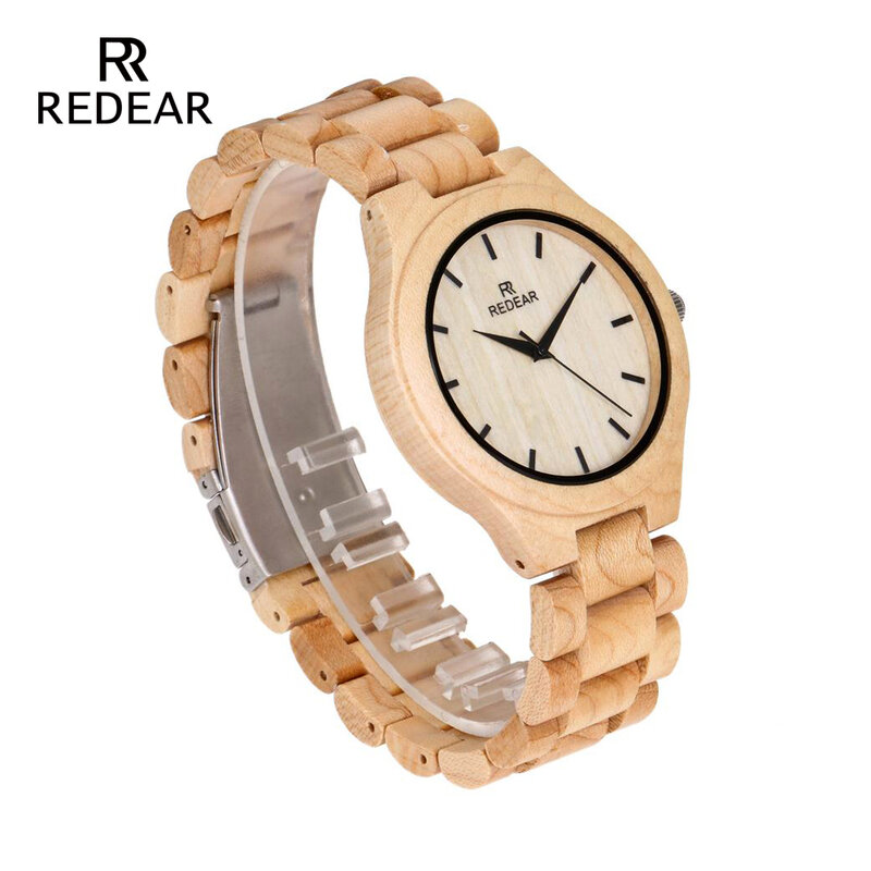 REDEAR Maple ไม้นาฬิกาควอตซ์ Season ของขวัญออกแบบสำหรับ Anniversary Edition ชุดไม้นาฬิกาผู้ชายนาฬิกา