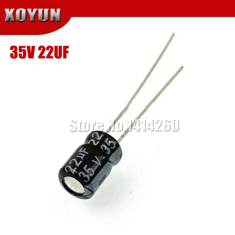 Novo capacitor eletrolítico 35v22uf 5x7mm 22uf 35v 50