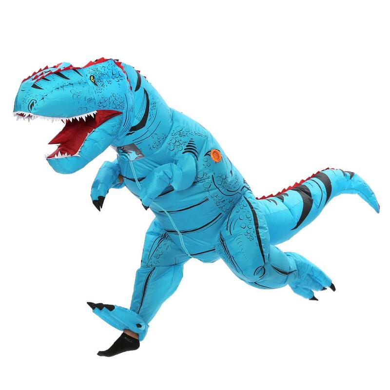 زي ديناصور قابل للنفخ T-rex Trex للبالغين والأطفال ، الهالوين ، التميمة ، الحفلة ، فانتازيا