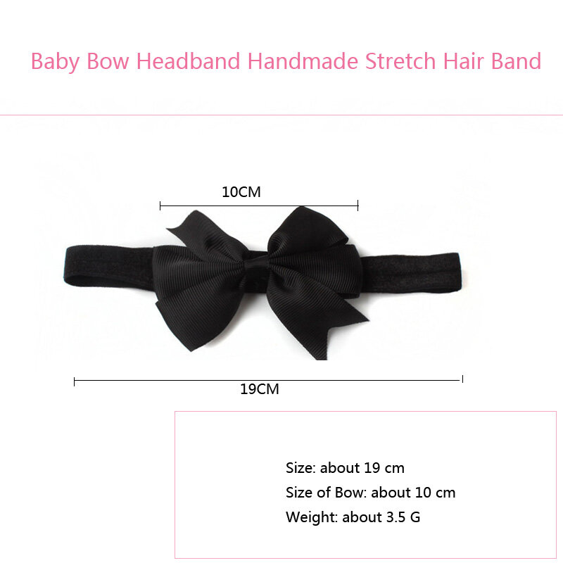 Bandeau élastique à nœud pour bébé fille, mignon, accessoire de cheveux, diadème, cadeau pour nouveau-né