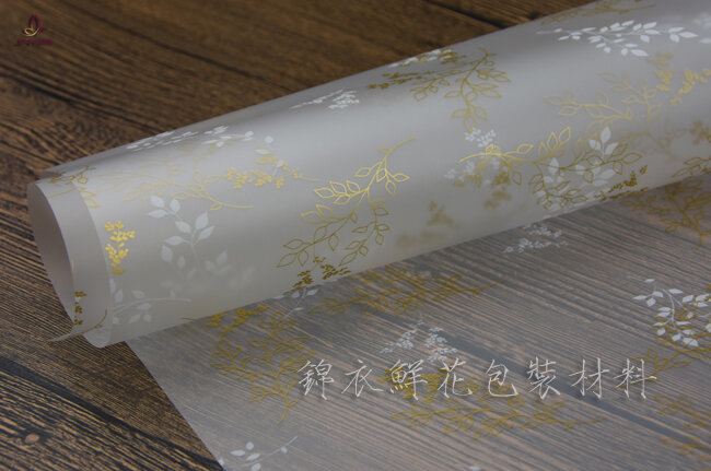 Papel anti embaçante flores 20pcs, papel para embrulhar vidro