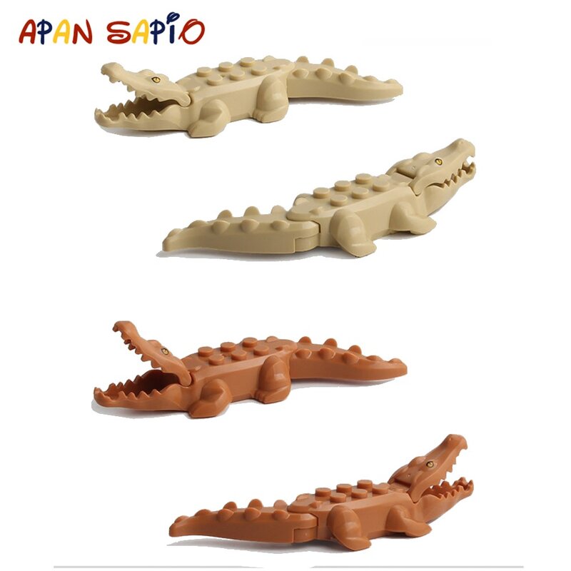 Tier Bausteine Modell Krokodil Leopard Pädagogisches Spiele Abbildung Brick Spielzeug für Kinder Kinder
