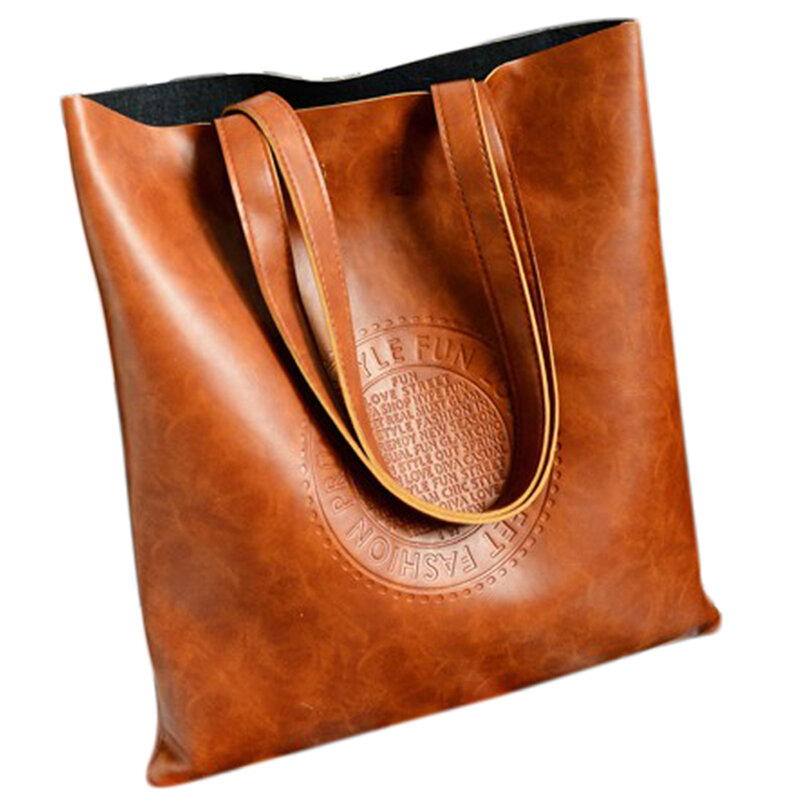 new hotsale fashion casual Vintage Women Tote Arrival Shoulder bags PU Leather Lady's Scrub Handbag Messenger bag Shopping Bags