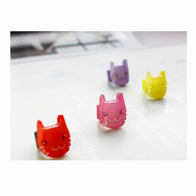 1Pc Mini Assorted Small Bunny Kitten Hair Clips Baby Hair Pin Cute Claw Clamps Decor for Girls Cat Design Hair Ornament Headwear