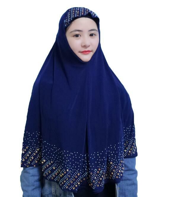 Новая мусульманская женская шапочка Амира для молитвы хиджаб головной платок накладной платок химар исламский головной платок полное покр...