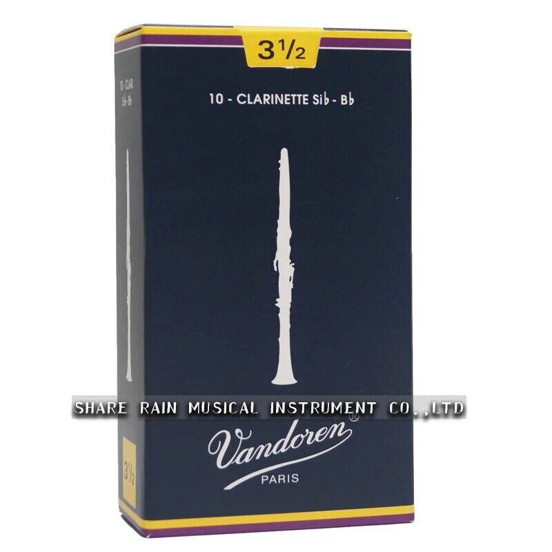 Francia originale pandoren tradizionale clarinetto Bb blue box canne/canna per clarinetto forza 2.0 #2.5 #3.0 #3.5 # scatola di 10