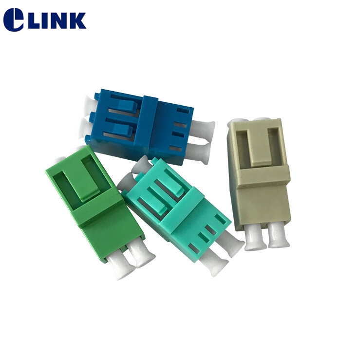 Adaptateur de fibre LC Frost, connecteur de fibre optique, couremplaçant ftth, ELINK, SM MM, OM3, OM4, OM5, bleu et vert, approvisionnement d'usine