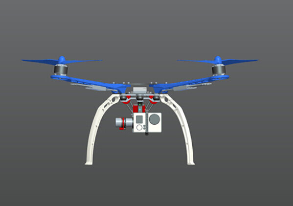 S500 Q UadcopterกรอบKit W/PCBกลางแผ่นสำหรับDIY/FPV