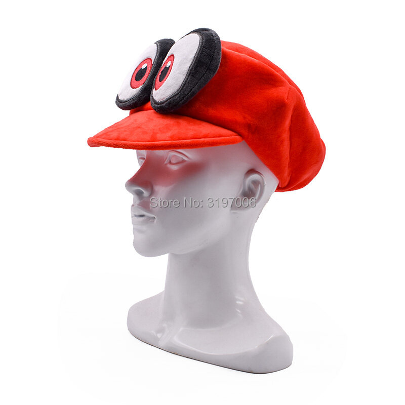 2018 neue Super Mario Cosplay Hut Rot Odyssey Mario Kappe Wearable Baseball Caps Unisex Einstellbar Rot Hut & Cartoon Hüte