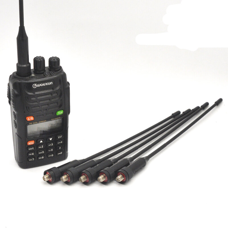 Oryginalny Wouxun UHF VHF antena dwupasmowa na dwa radiotelefony Walkie Talkie KG-UVD1P KG-816 KG-818 KG-819 KG-869 KG-889 KG-833