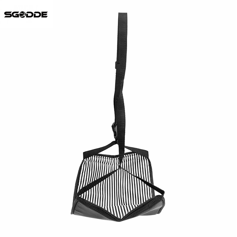 SGODDE Fashion Portable Cotton Knitted Footrest Flight Carry-on Foot Hammock Rest Soft And Durable