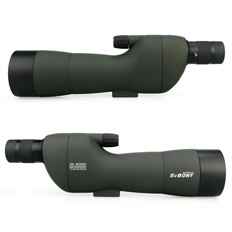 SV28 Spektiv 20-60x60 Gerade 180 Grad Zoom Teleskop Wasserdicht für Jagd Birdwatch w/Soft Tragen Fall + Stativ f9308E