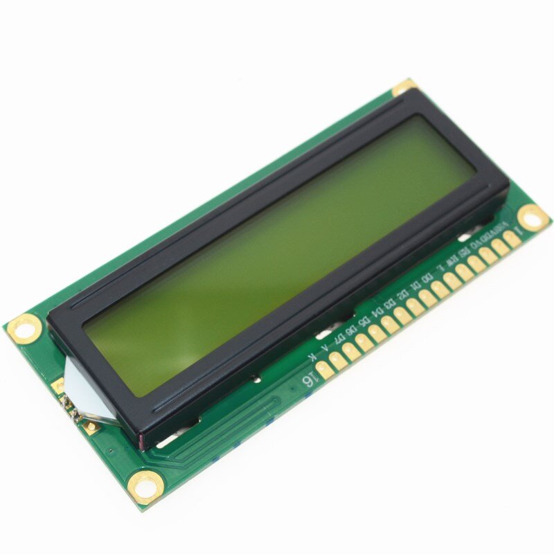 Модуль ЖК-дисплея 1602 1602, 1 шт., зеленый экран, 16x2 символа, модуль ЖК-дисплея 1602, 5 В, зеленый экран и белый код для arduino