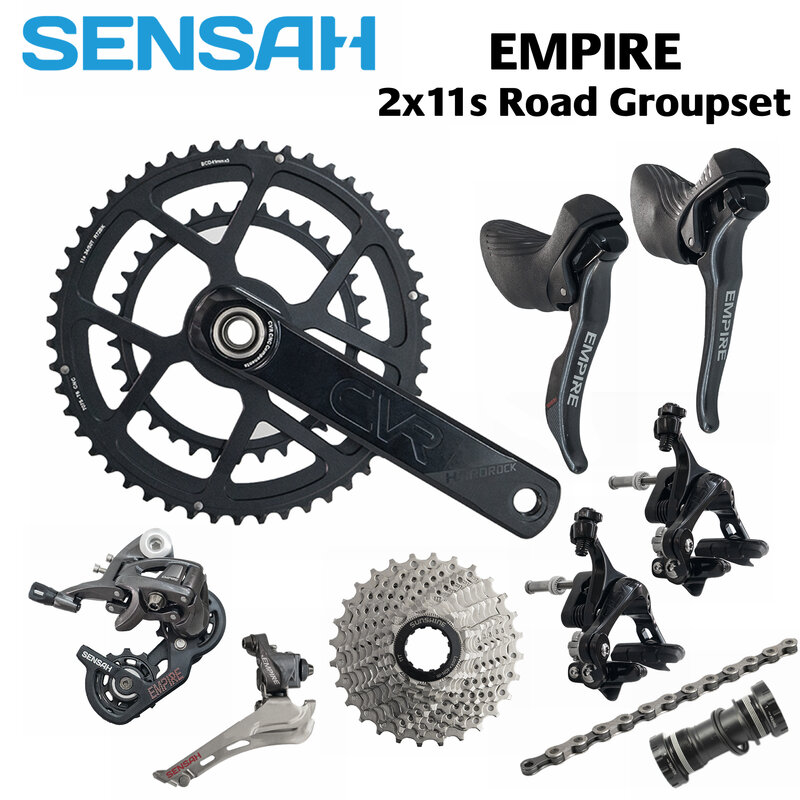 Sensah-kit de velocidade empire 2x11, groupset de 22s road para bicicleta de estrada 5800 e r7000