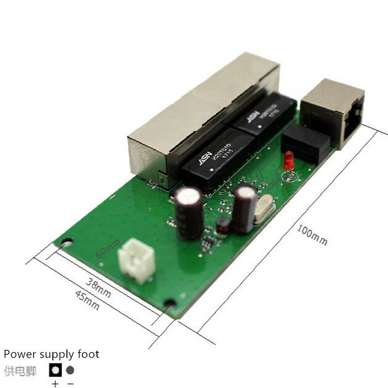 Módulo de interruptor de 5 puertos, placa PCB de 5 puertos, módulo de interruptores de red ethernet, OEM, alta calidad, barato