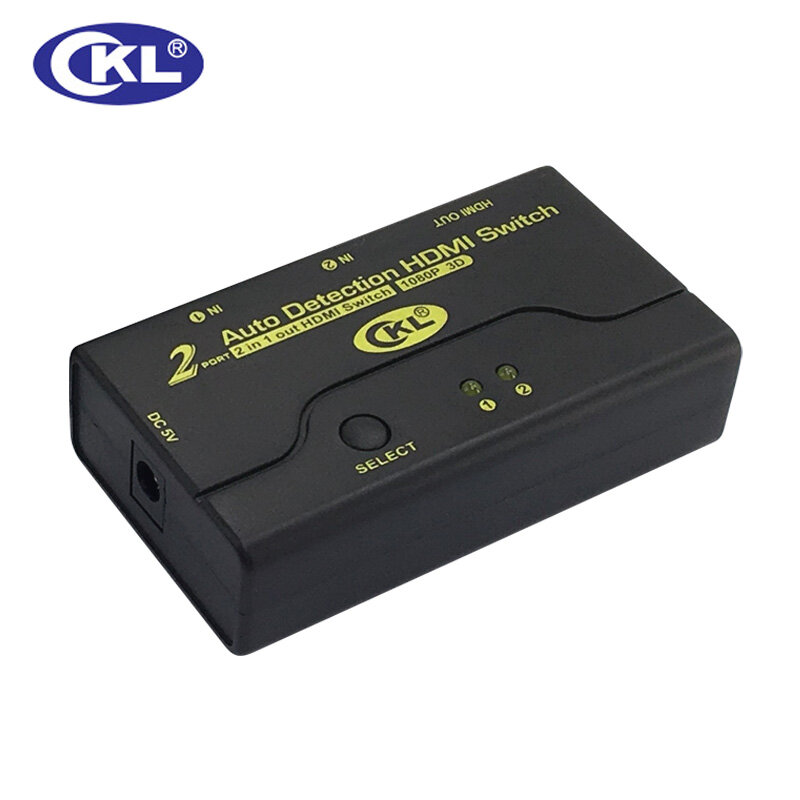 CKL – commutateur automatique HDMI 2 ports, 1080P, 3D, 1 moniteur, 2 ordinateurs, sortie CKL-21M
