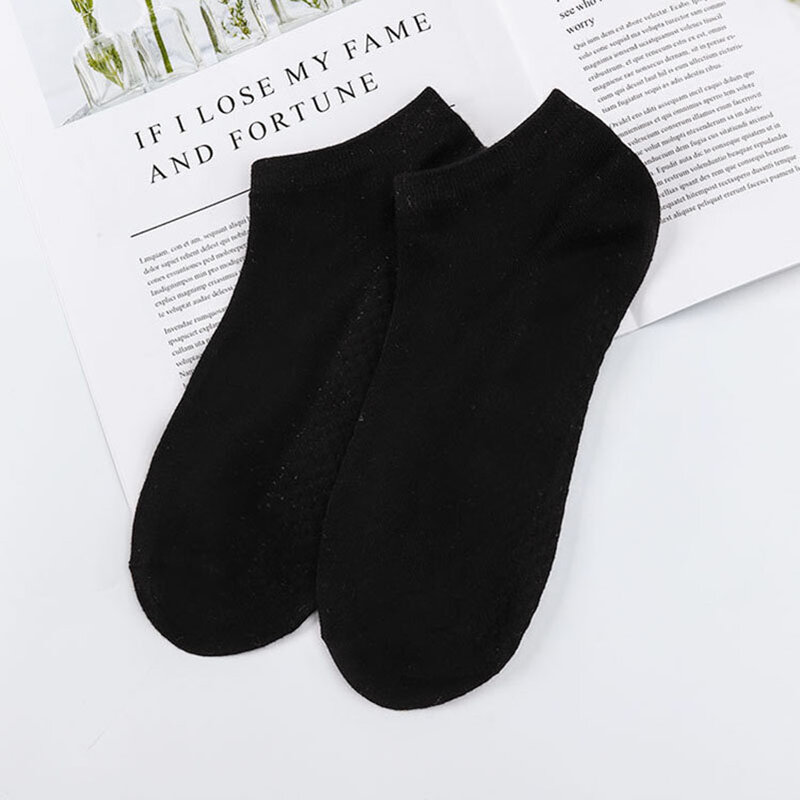 5 pares/lote meias masculinas primavera verão desodorante absorver suor antiderrapante inferior meias preto branco cinza clássico bussinese casual meia