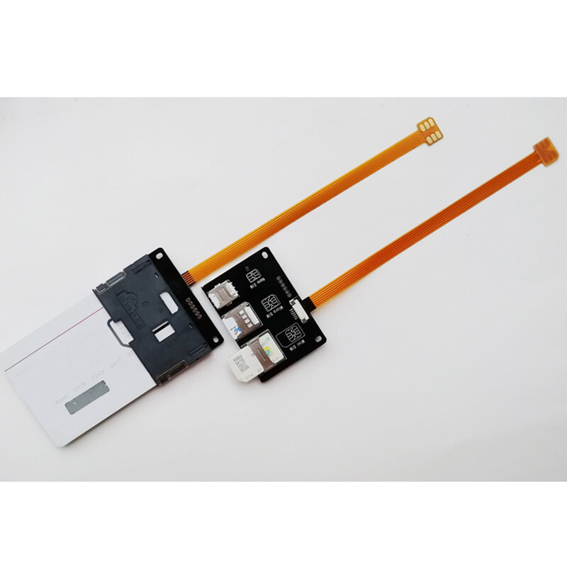 4 in 1 Telefoon IC Card Activering Tool Micro Sim-kaart Converter Card Extension Adapter Nano SIM FPC 15cm flexibele Kabel Lijn