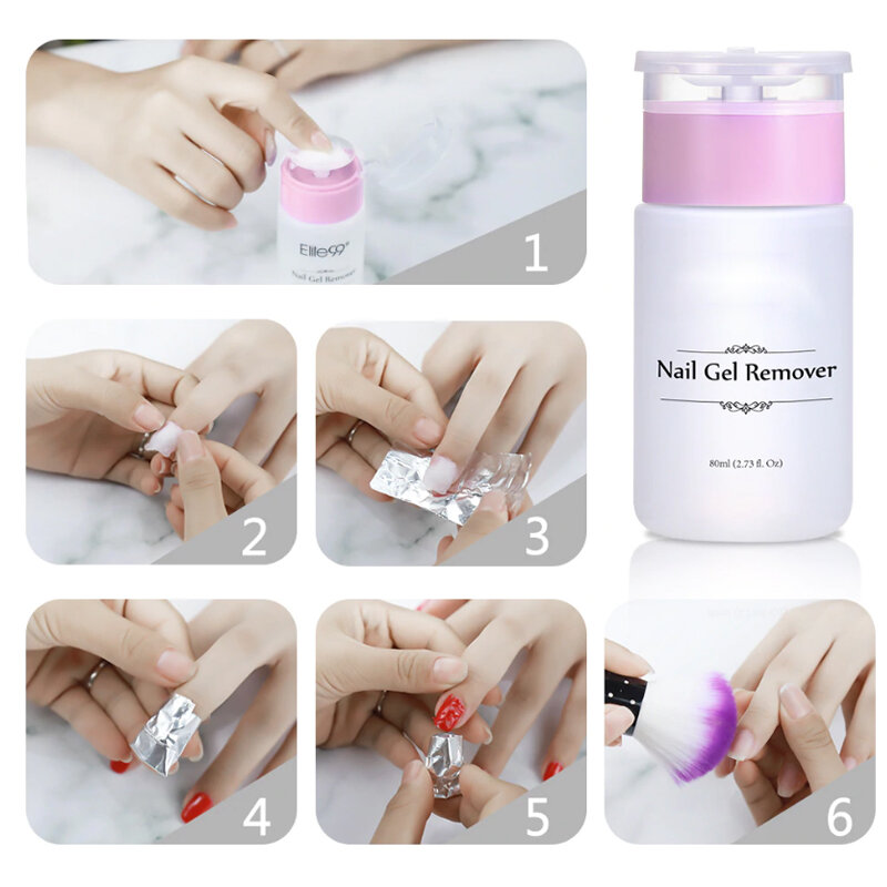 1pc 80ml Nail Surface Cleanser Gel Polish Remover UV Gel Sticky Remover Liquid Enhance Shine Effect Cleanser Remover Tool