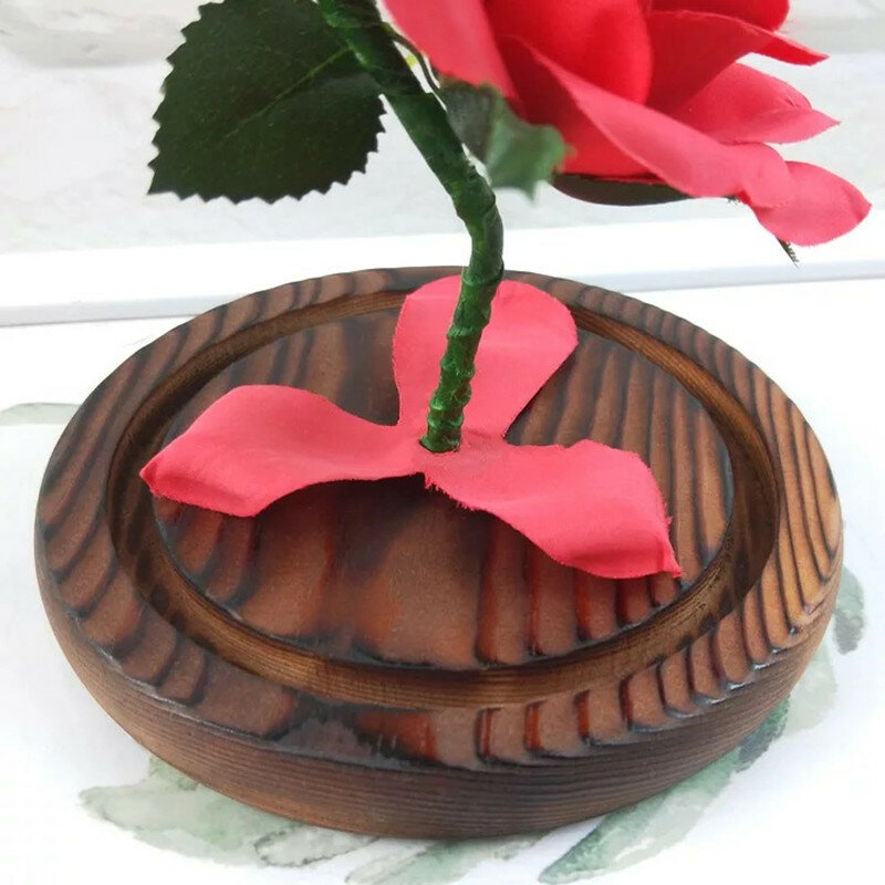 LEDUSB وامض مضيئة الورود الاصطناعية الطازجة رومانسية الزخرفية زهرة الزفاف هدية عيد الحب لإرسال عشاق عيد ميلاد