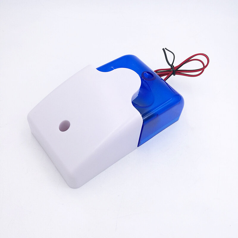 Mini luz indicadora de sirena estroboscópica HH-103, lámpara de alarma de sonido, luz intermitente con cable rojo, 12V, 24V, 220V, 110dB