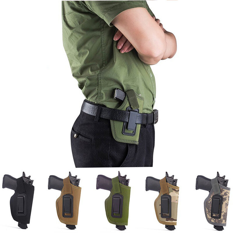 Nilon Universal Kotak Pistol Taktis Kecil Sarung Kompak/Subkompak Pistol Sarung Pinggang Kasus Berburu Aksesoris