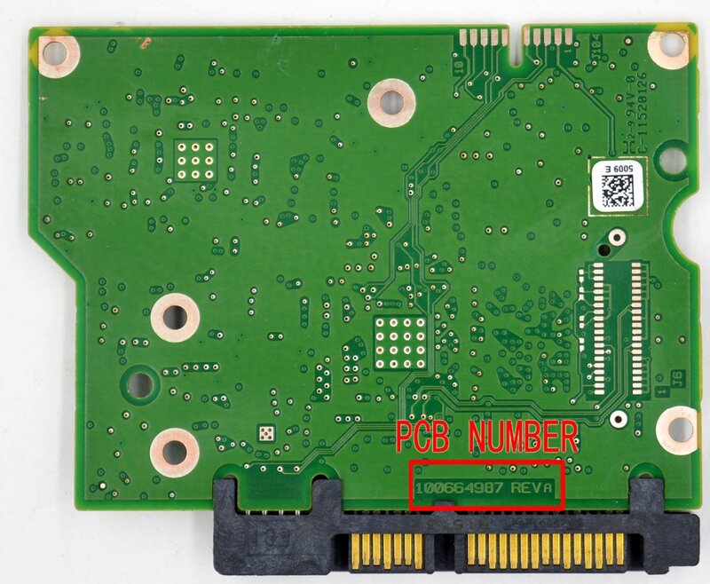 100664987 REV B , 100664987 REV A/Seagate, placa de disco duro de escritorio/5009, 5011 , ST2000DM001 , ST1000DM003 , ST500DM002