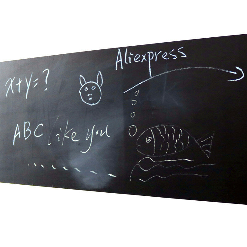 Removível Vinil Blackboard Adesivos, Blackboard apagável, Message Board, Office Notice Board, 45x100cm, 1 Pc