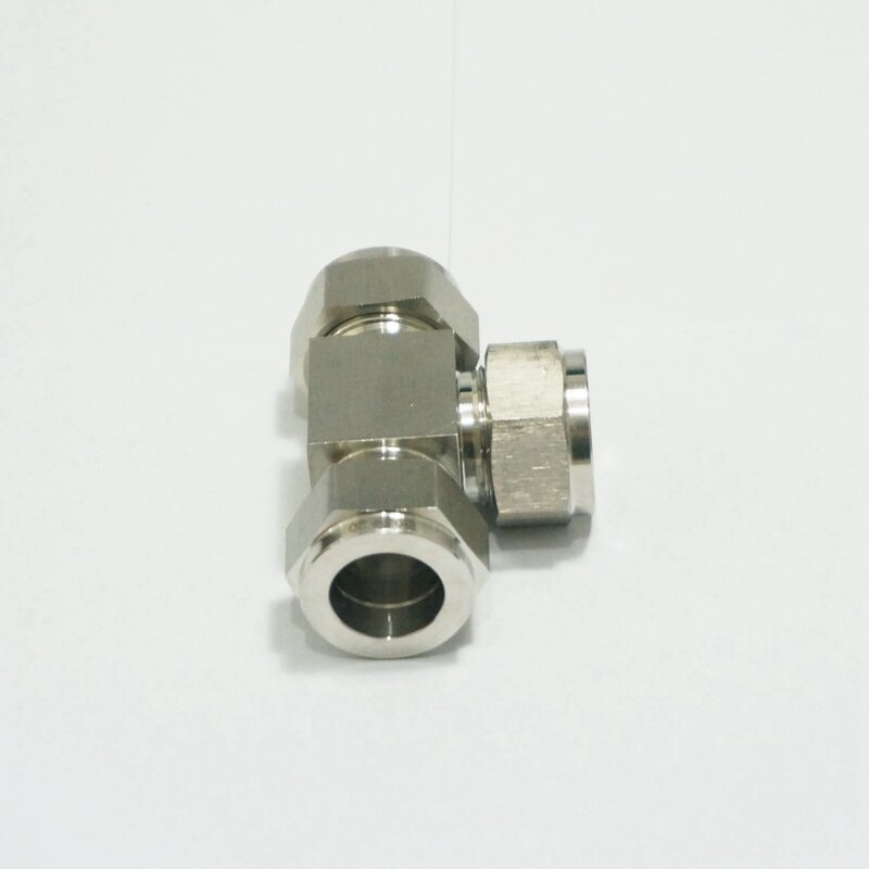 Фитинг для трубки O/D 20 мм тройник равный 3 способами 304 наконечник из нержавеющей стали пневматический компрессионный соединитель для воздуха Соединительный фитинг