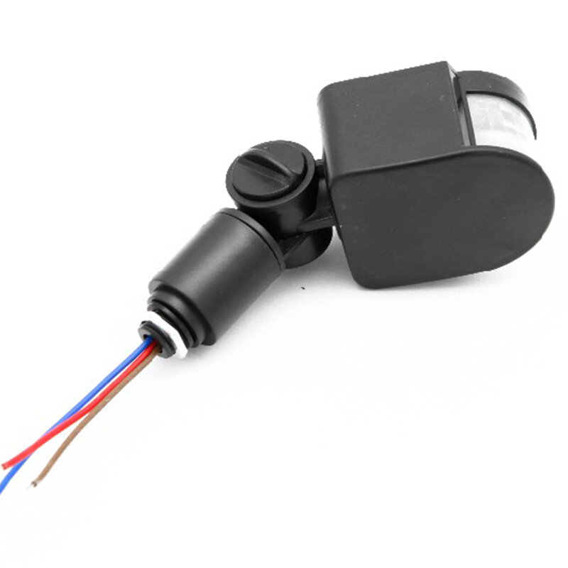 Sensor de movimento externo, interruptor ac 220v, automático, infravermelho, sensor pir de movimento, com luz de led