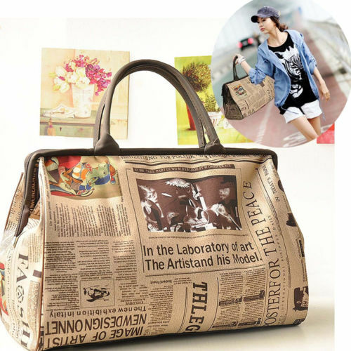 NoEnName Women Retro Handbag Shoulder Bags Tote Purse Leather Messenger Hobo Bag Outdoor Travel Bags